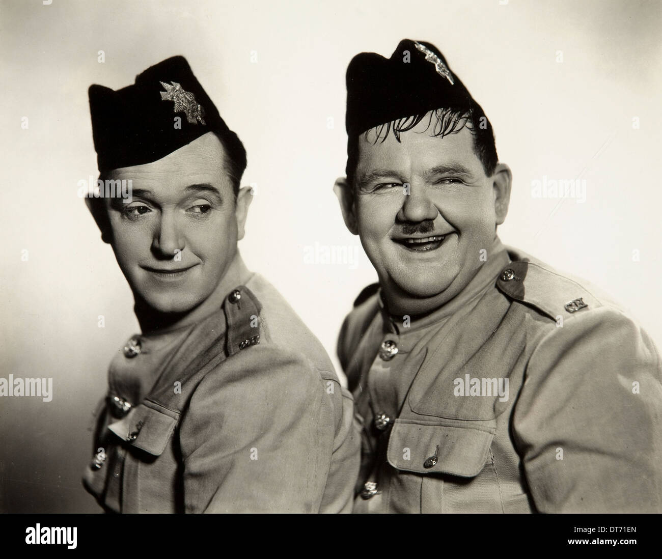 STAN LAUREL, Oliver Hardy, Bonnie Scotland, 1935 Stockfoto