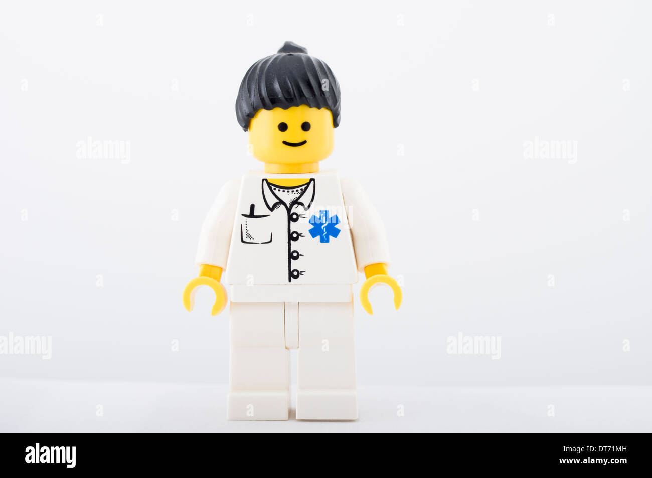 LEGO Minifigur von Lego Gruppe von Ole Kirk Christiansen erfunden gemacht Billund Dänemark Stockfoto