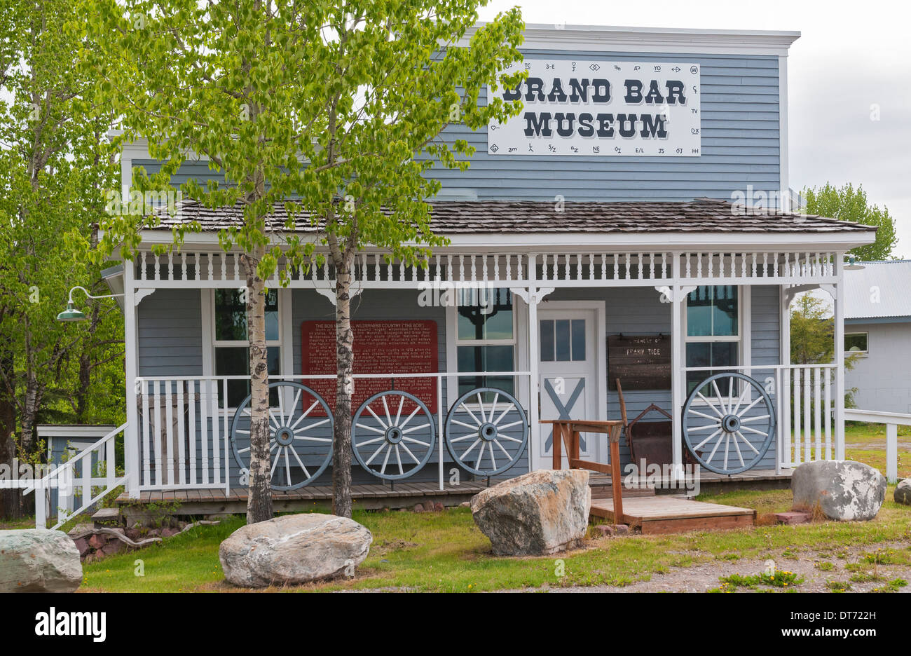 Montana, Ovando, Stadtmitte, Marke Bar Museum Stockfoto