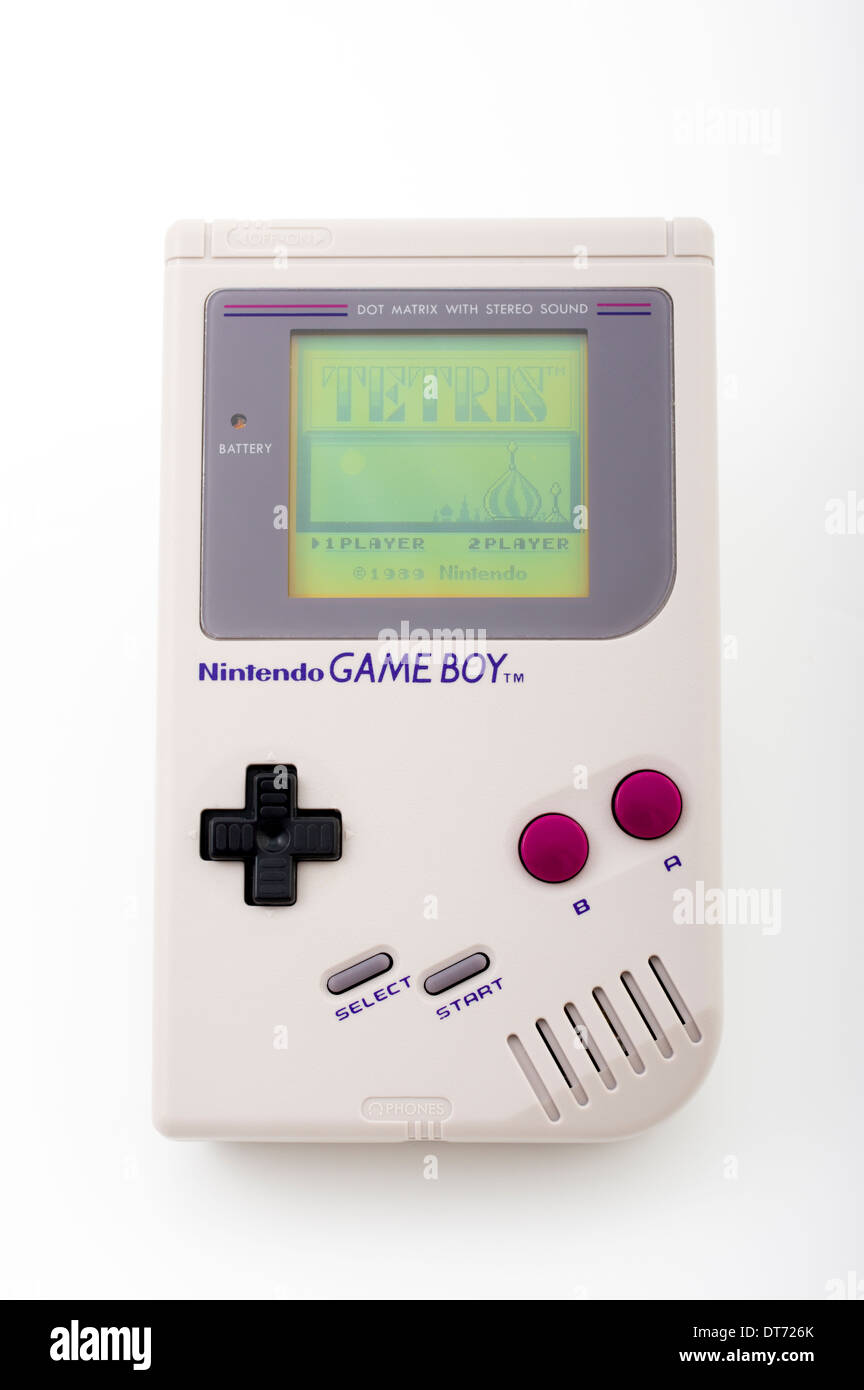 Nintendo Game Boy handheld Videospiel Gerät 1. Auflage 1989 Stockfoto