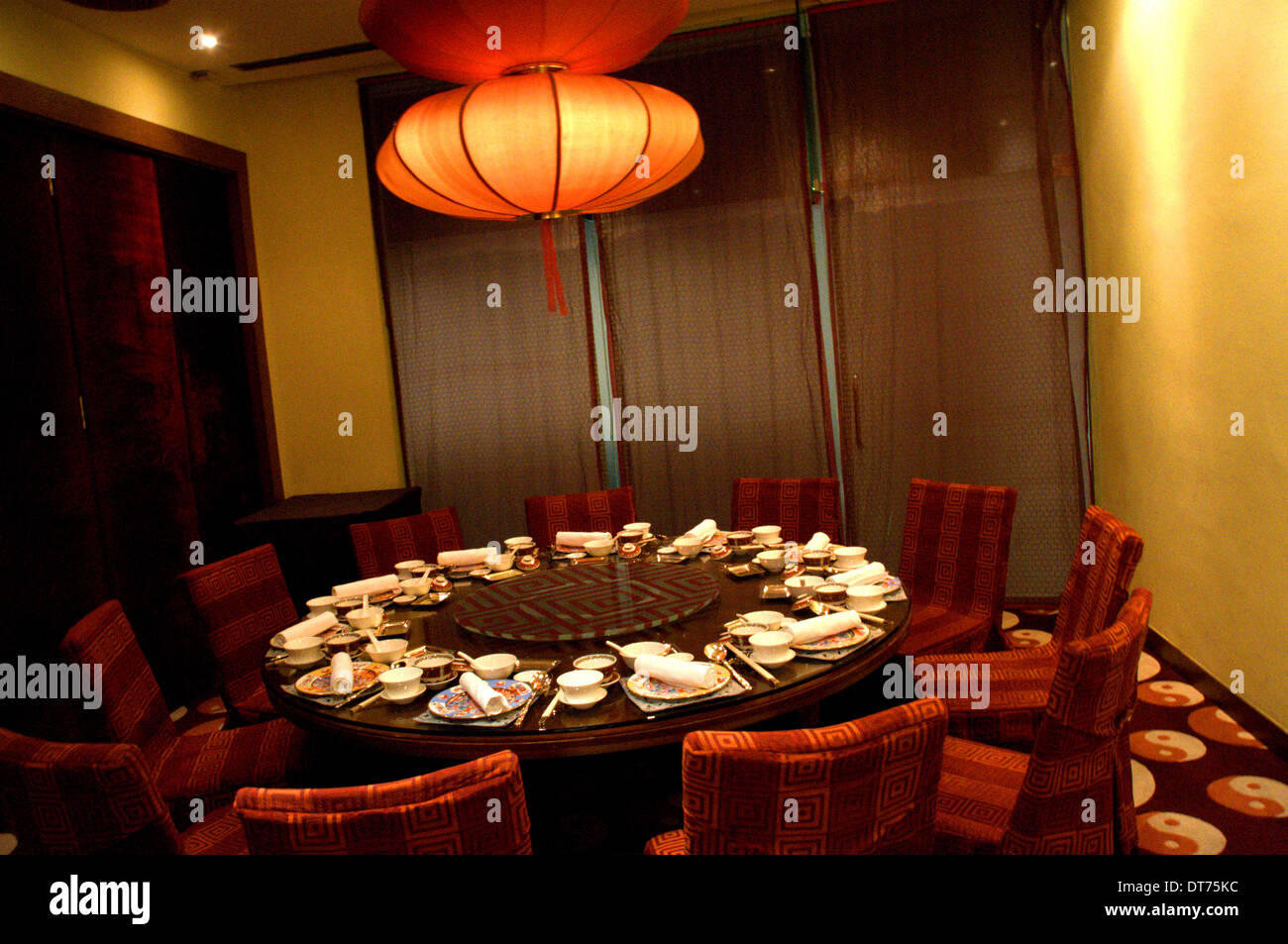 Chinesisches Restaurant Esszimmer in Kuala Lumpur, Malaysia Stockfoto