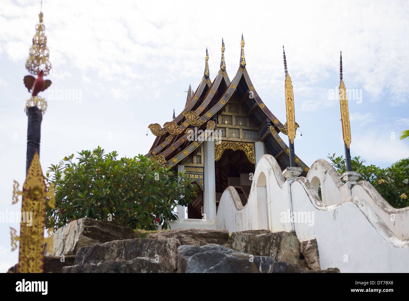 Thai-Pavillon, asiatische Architektur, Nong Nooch Tropical Garden, Thailand Stockfoto