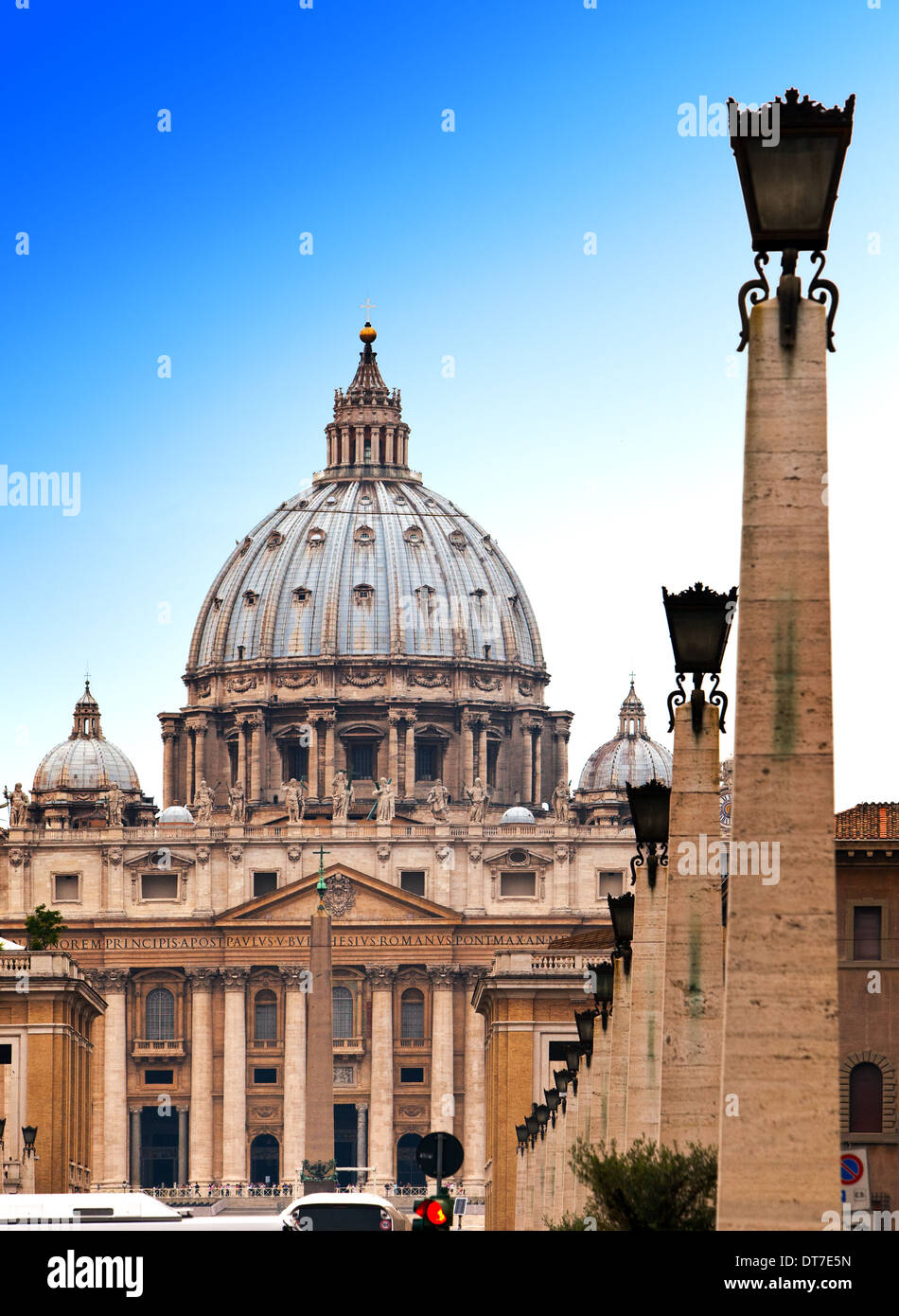 Italien. Rom. Vatikan. Str. Peters Basilica. Stockfoto