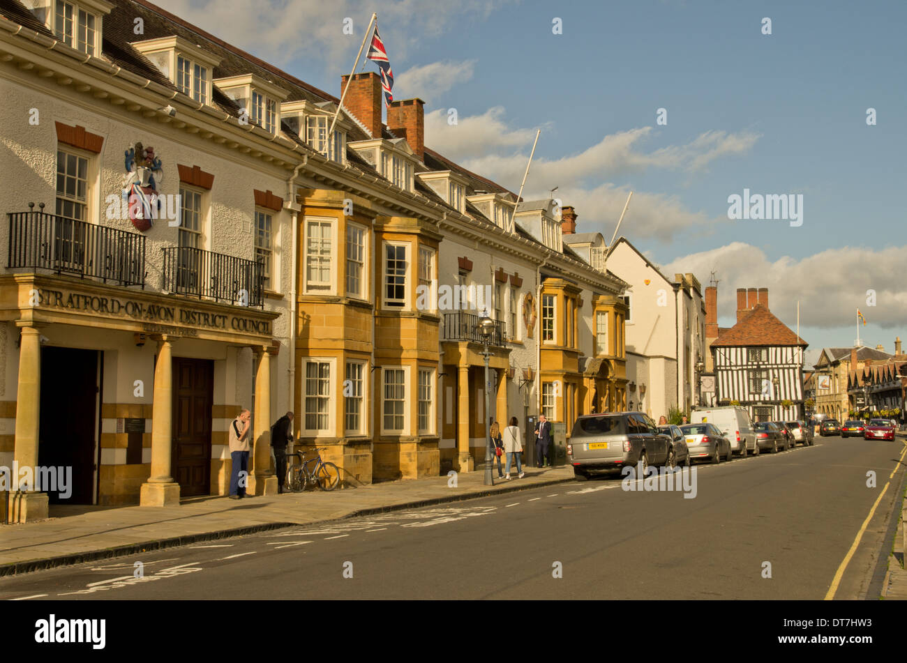 Der Stadtrat Büros Stratford on Avon Stockfoto