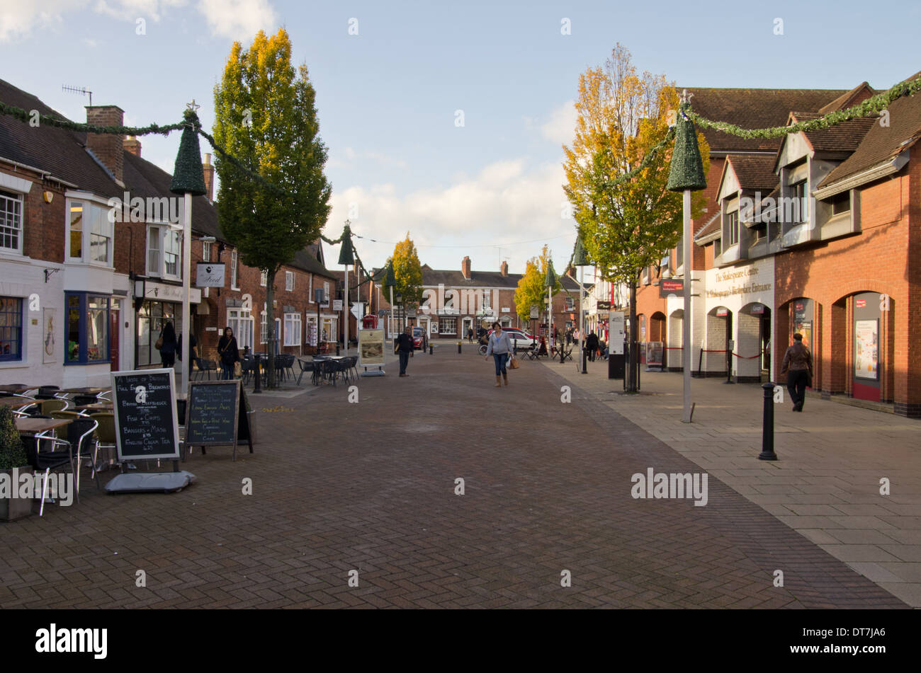 Henley Street Stratford on Avon Stockfoto