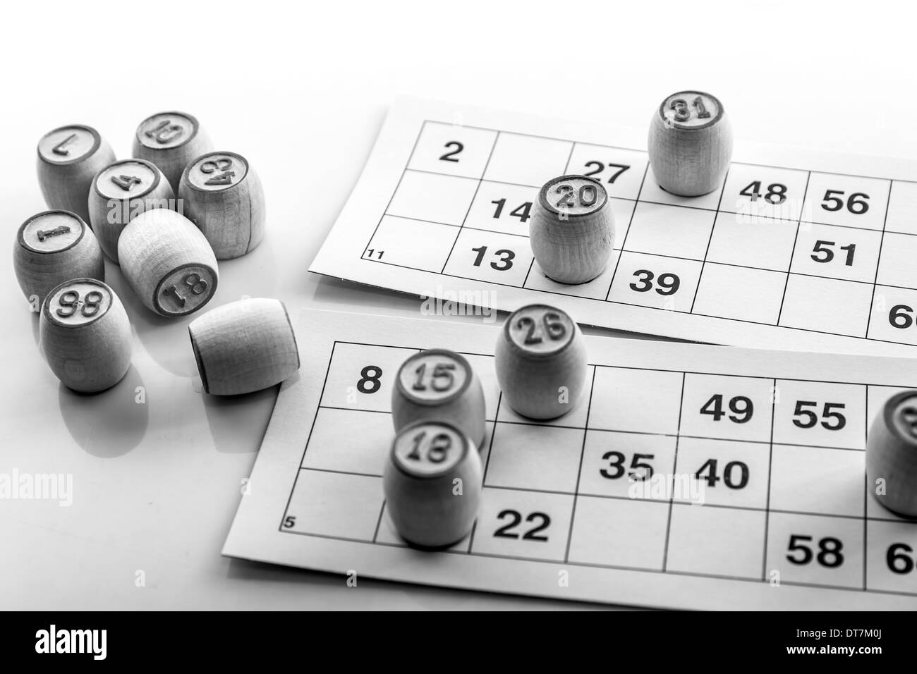 Spiel Foto in "Bingo" lotto Stockfoto