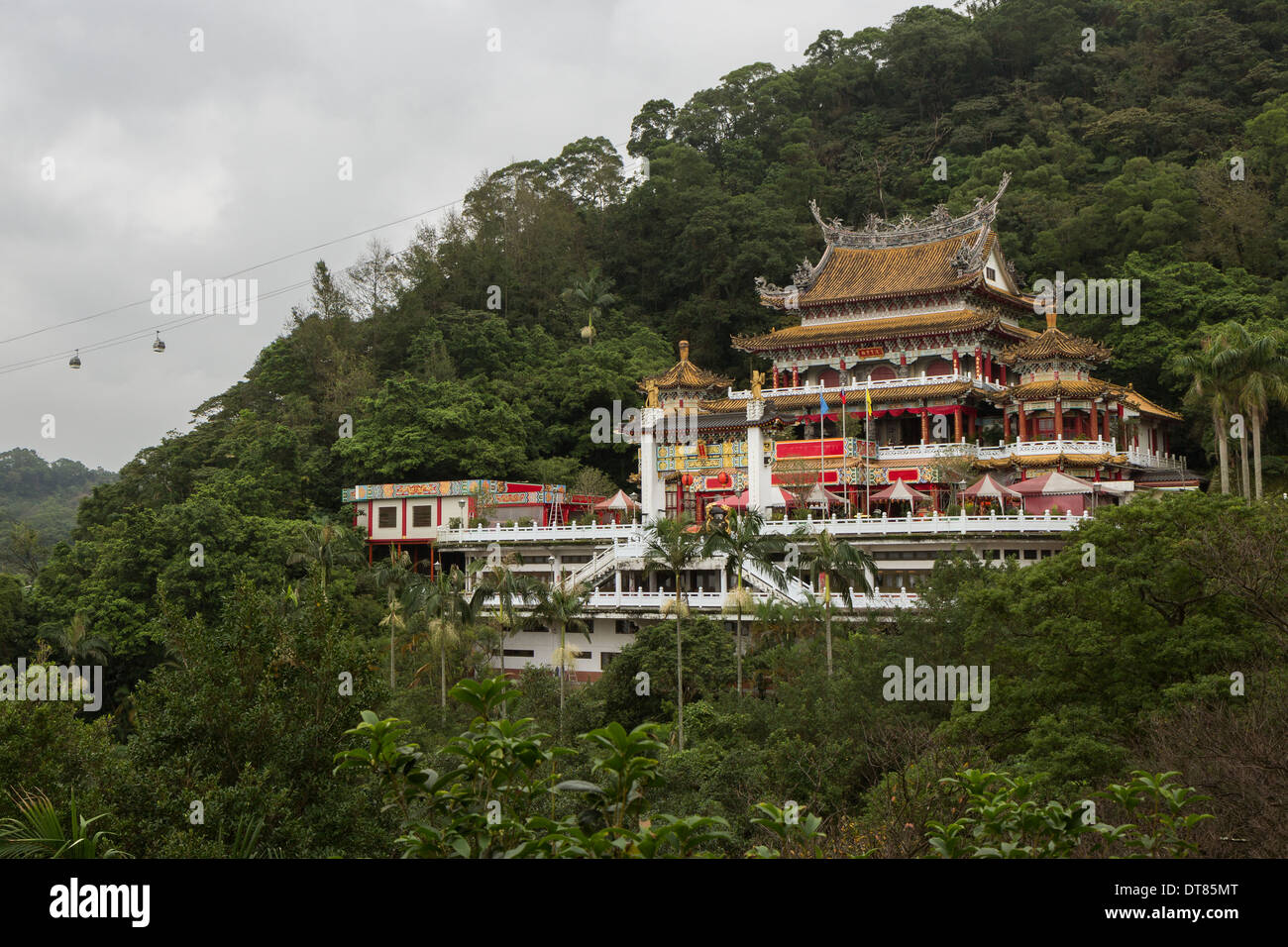 Taoistischen Zhinan/Chinan/Chi Nan/Chin Nan Tempel auf einem Hügel in Taipei, Taiwan Stockfoto