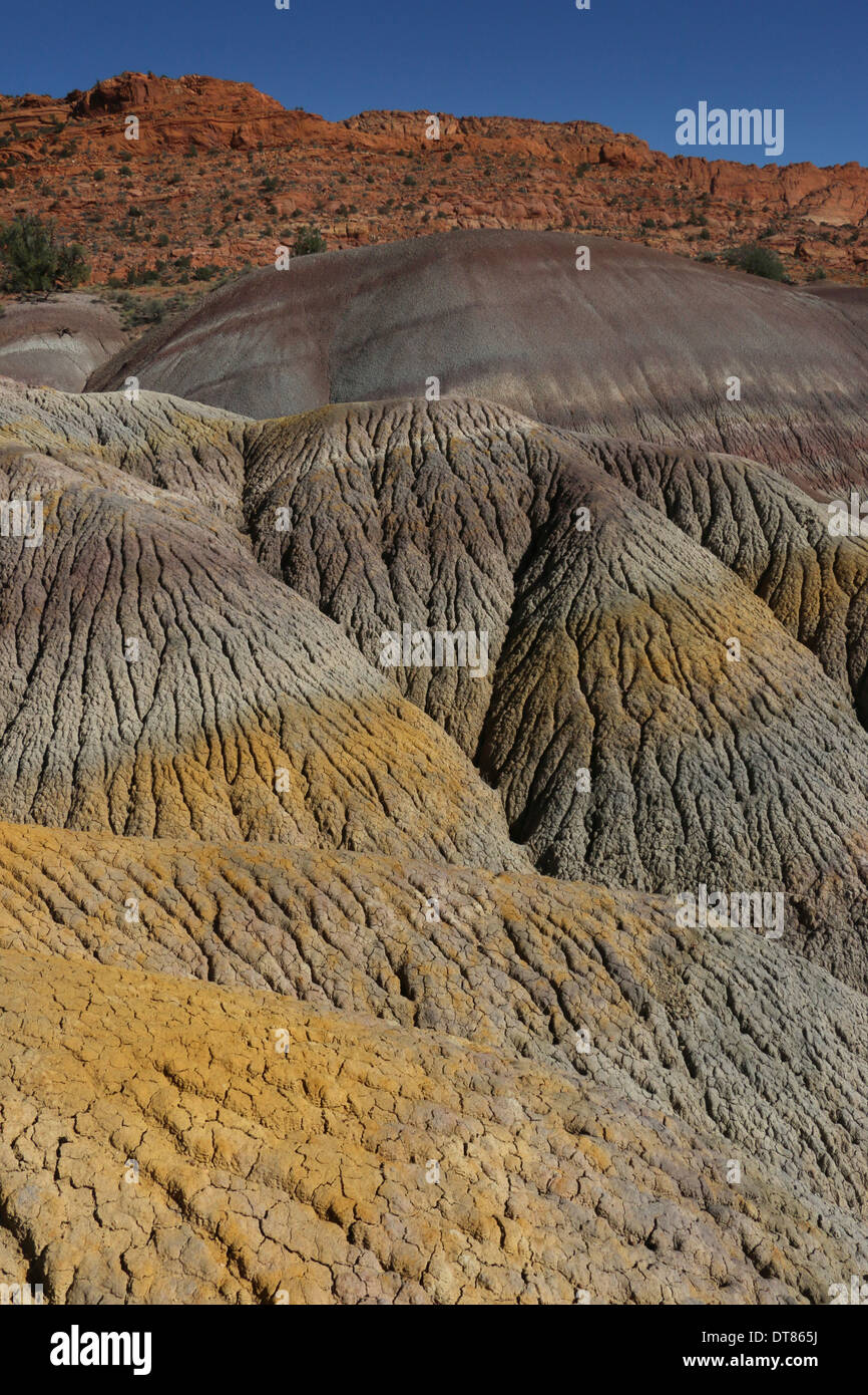 Vermilion Cliffs National Monument Arizona, Erodieren Rock Erosion s Stockfoto