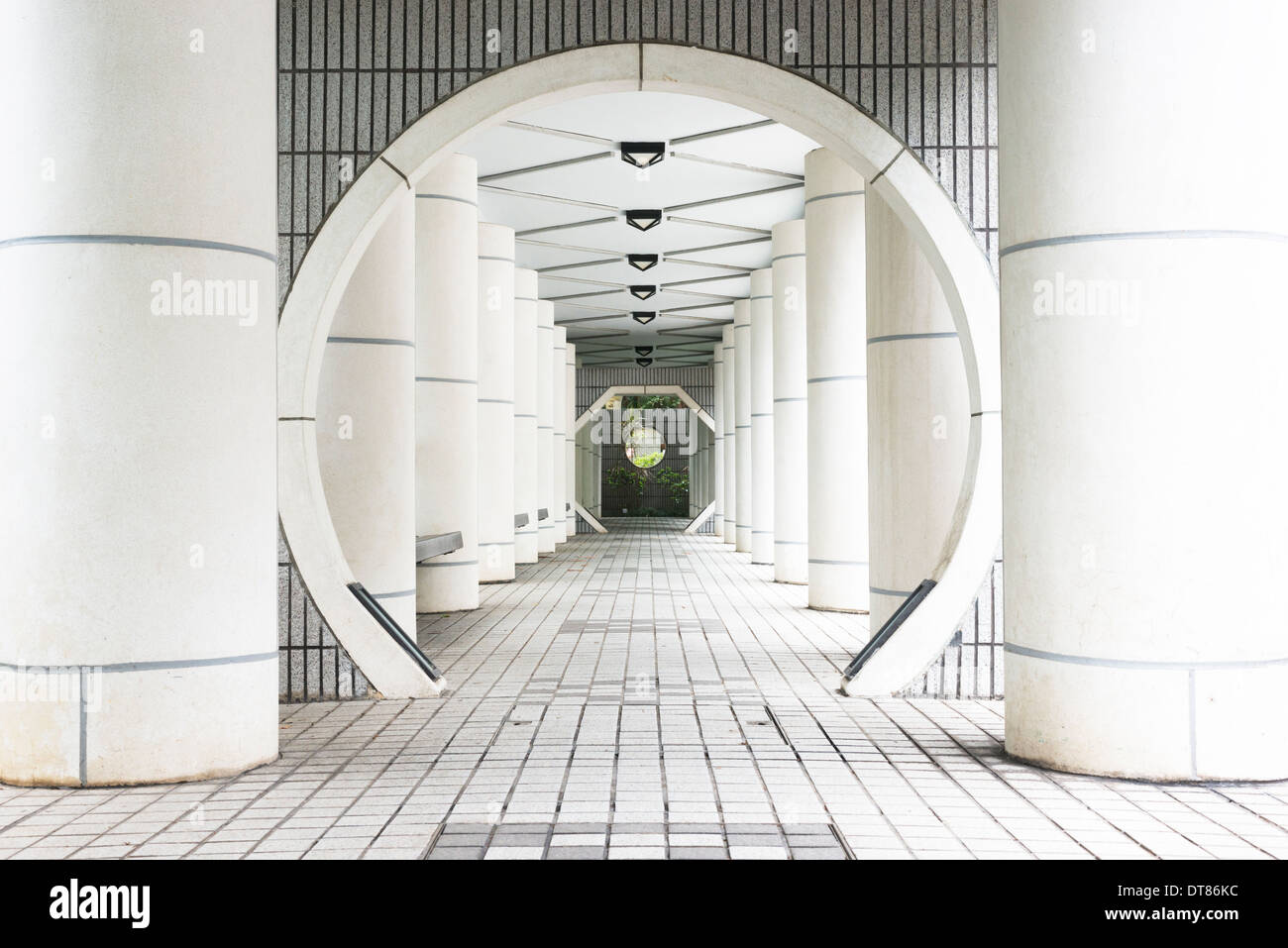 Tai-Chi-Garten im Hong Kong Park Stockfoto