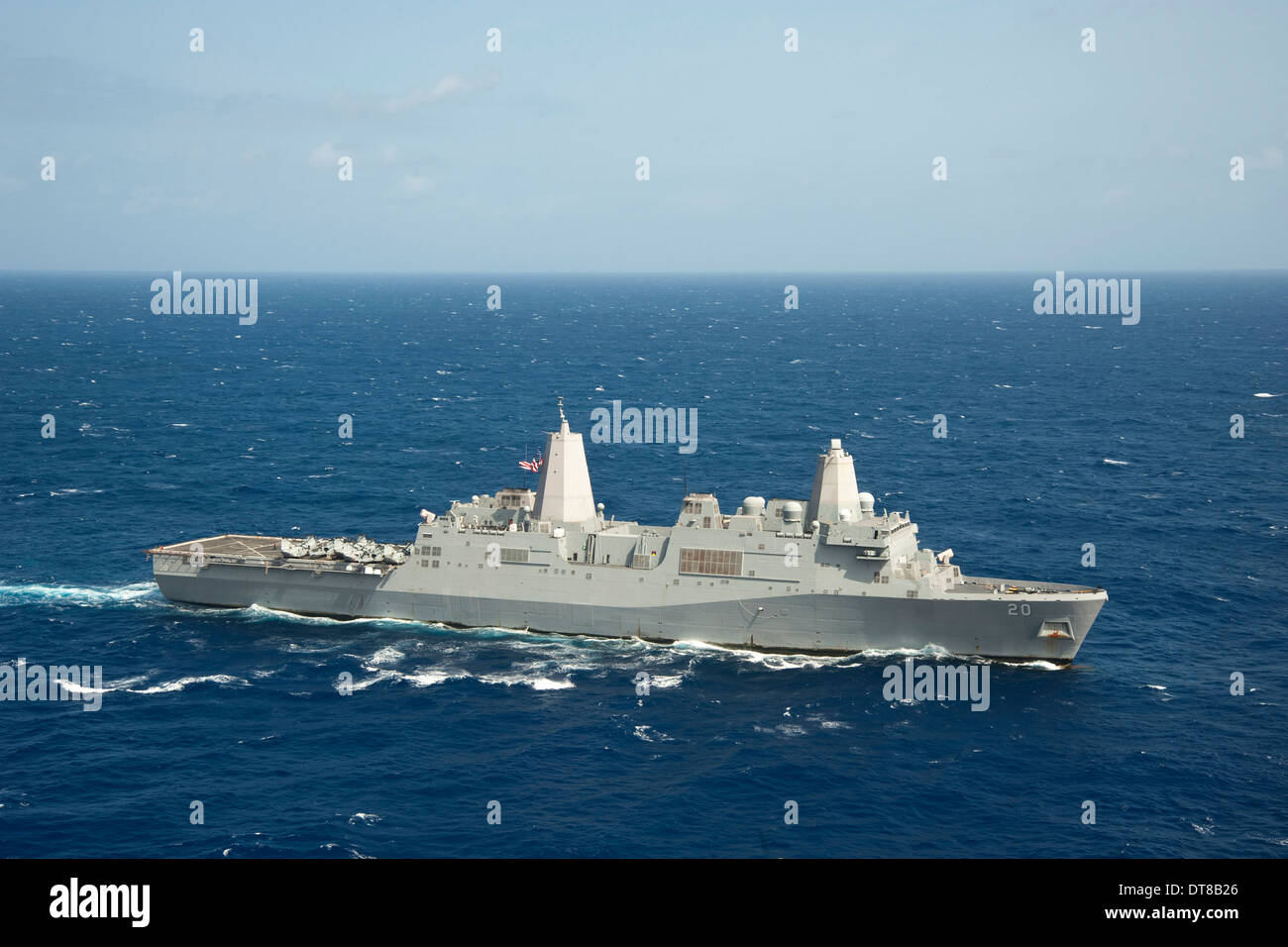 Die amphibischen Dock Transportschiff USS Green Bay. Stockfoto