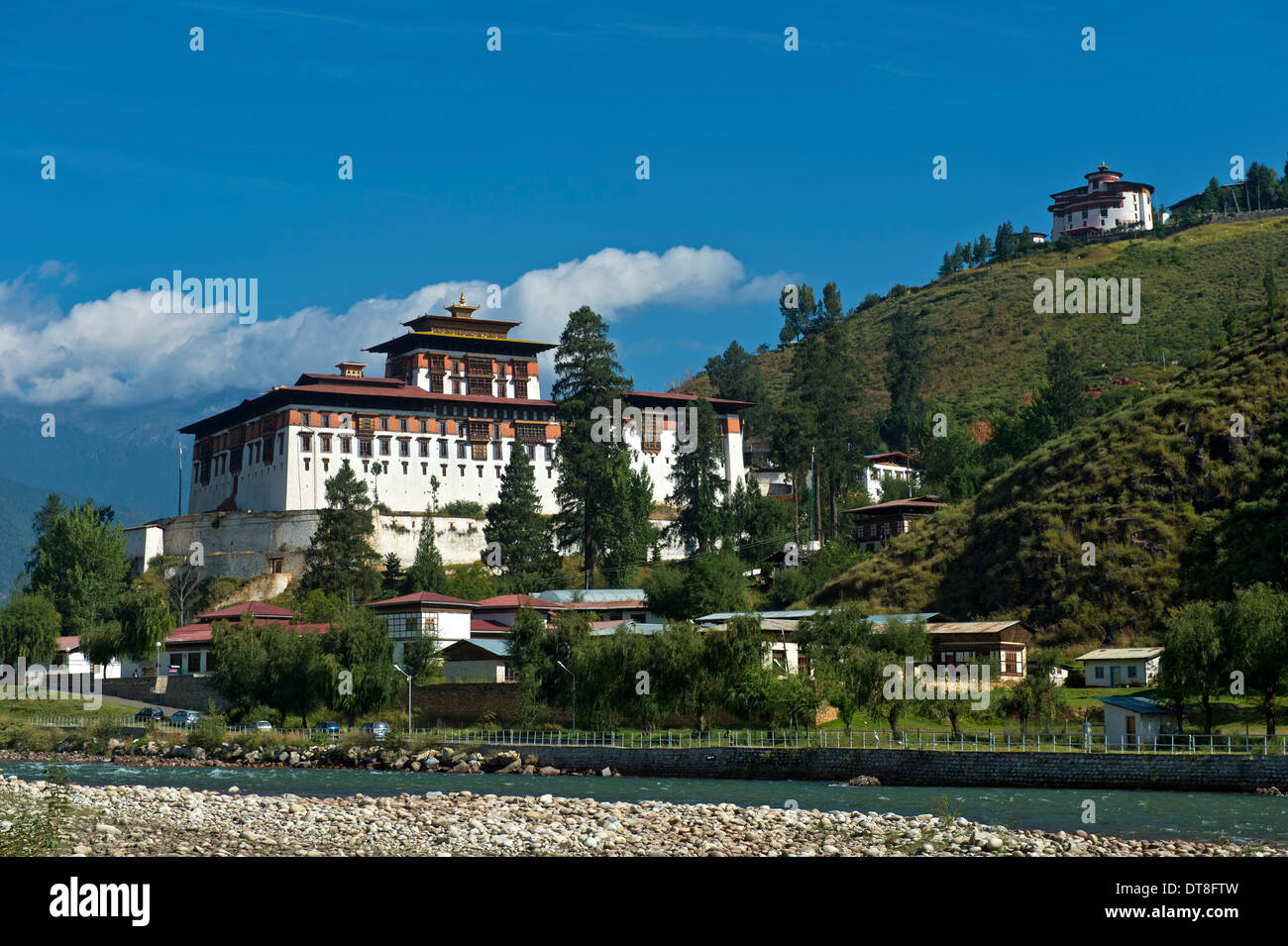 Rinpung Dzong, Drukpa Kagyu Buddhist Monastery und Festung, Paro, Bhutan Stockfoto