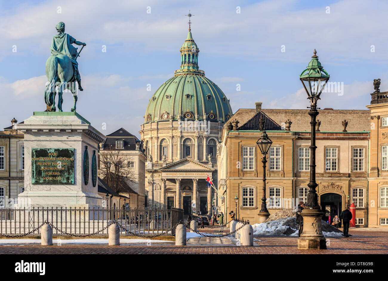 Frederik der Kirche, die Marmor-Kirche (Marmorkirken), Kopenhagen, Dänemark Stockfoto