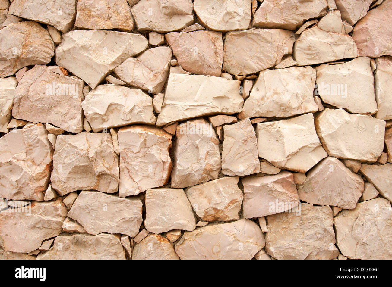 weißen Steinmauer Stockfoto