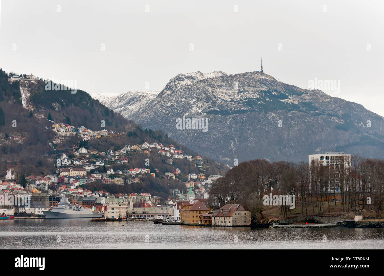 Die Hafenstadt von Bergen, Norwegen Stockfoto