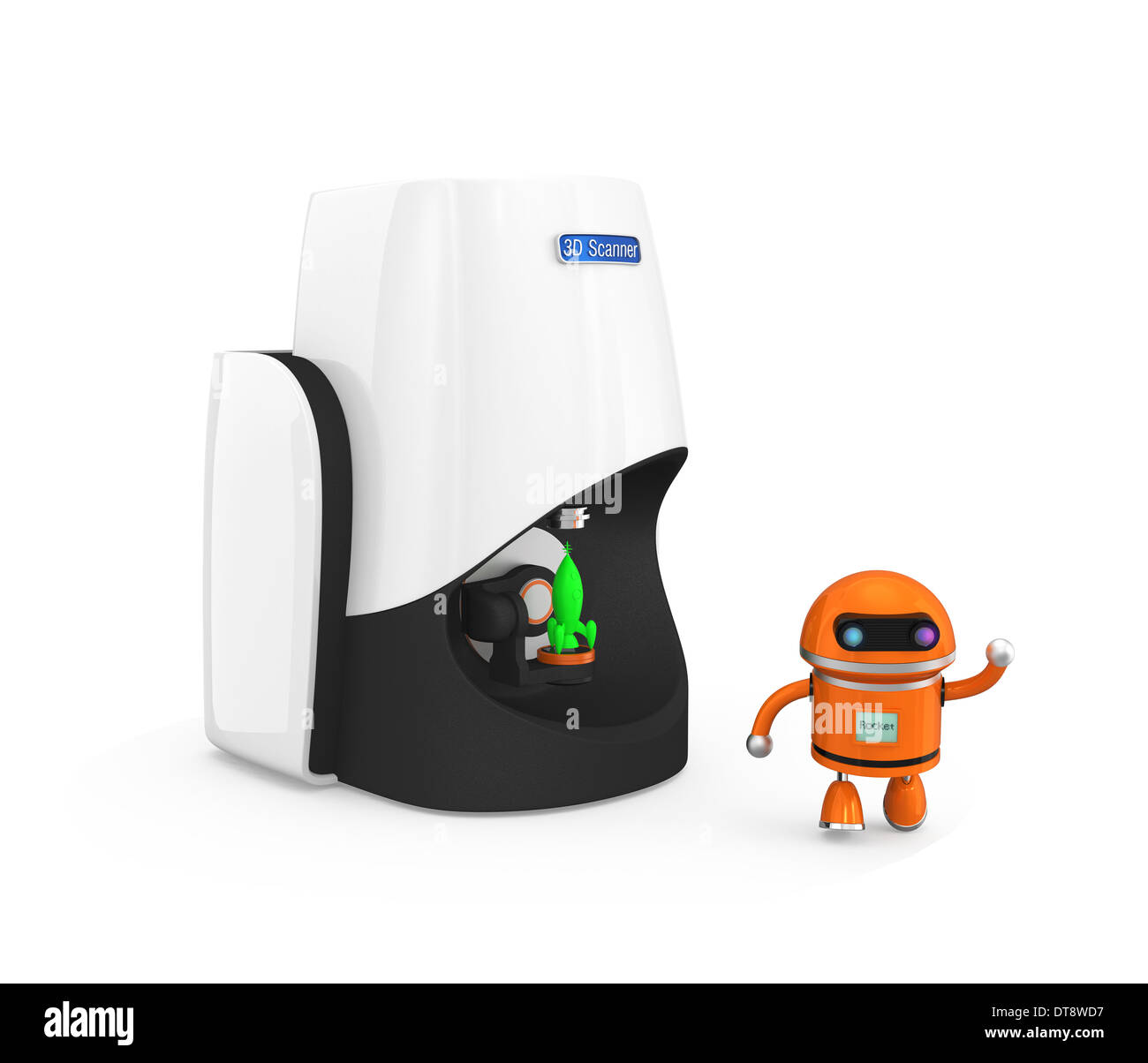 Kompakte persönlichen 3D scanner Stockfoto