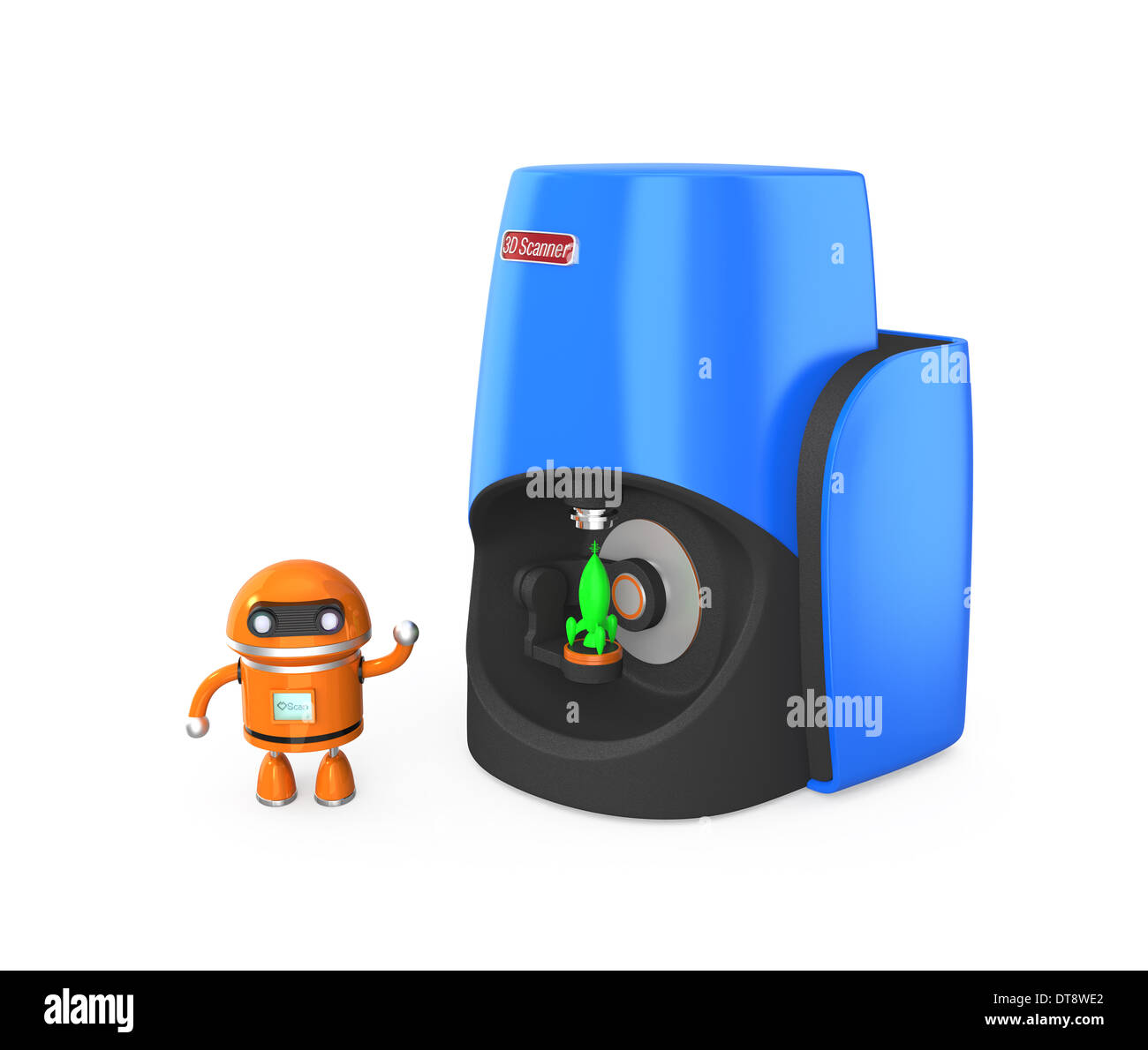 Kompakte persönlichen 3D scanner Stockfoto