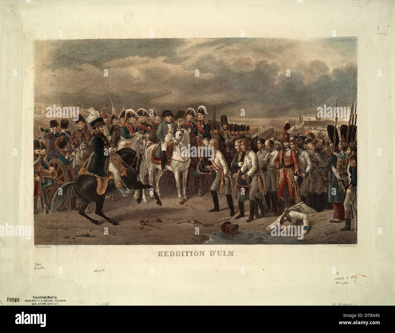 Die Kapitulation von Ulm. Künstler: Grenier de Saint-Martin, Francisque-Martin-François (1793 – 1867) Stockfoto