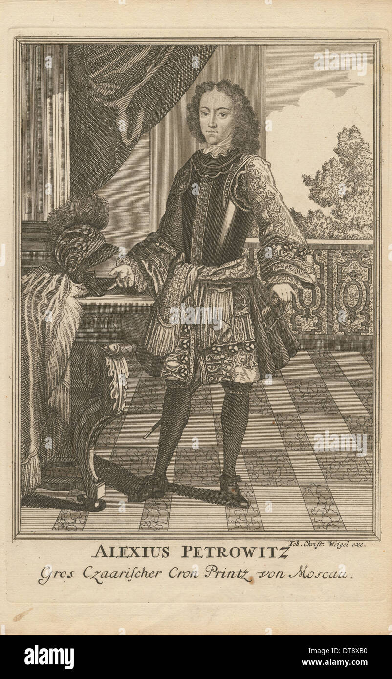 Porträt des Zarewitsch Alexej Petrowitsch Russlands (16901718), 1710