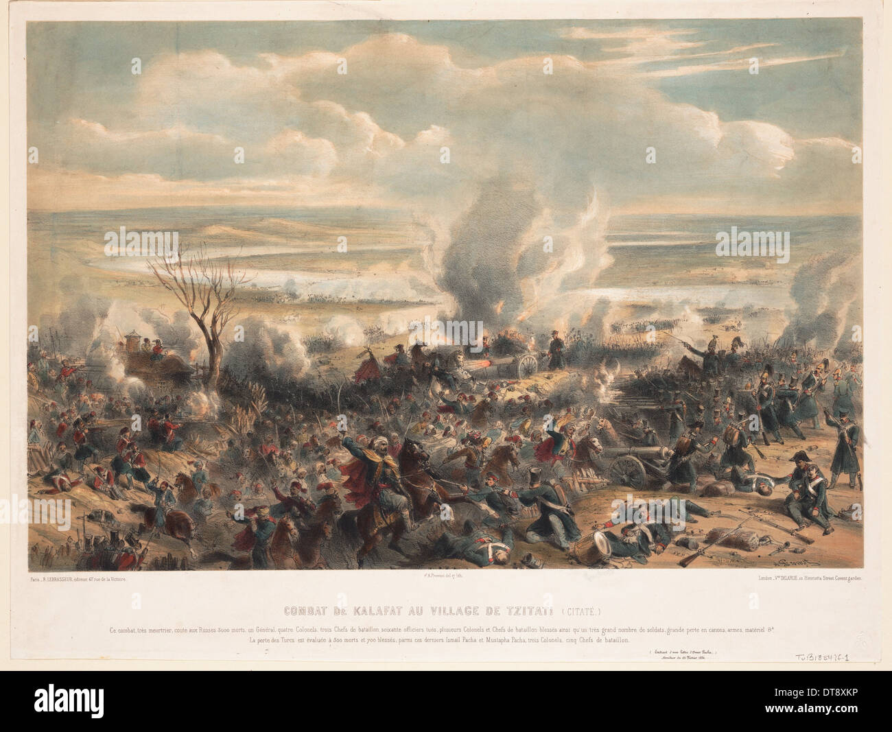 Die Schlacht von Calafat am Januar 1854, 1854. Künstler: anonym Stockfoto