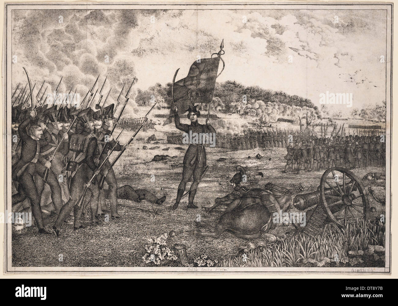 Polnisch-russischen Krieg-Szene, 1831, 1831. Künstler: anonym Stockfoto