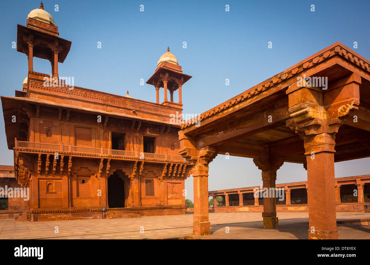 Fatehpur Sikri ist eine Stadt und ein Gemeinderat in Agra Bezirk im Bundesstaat Uttar Pradesh, Indien. Stockfoto