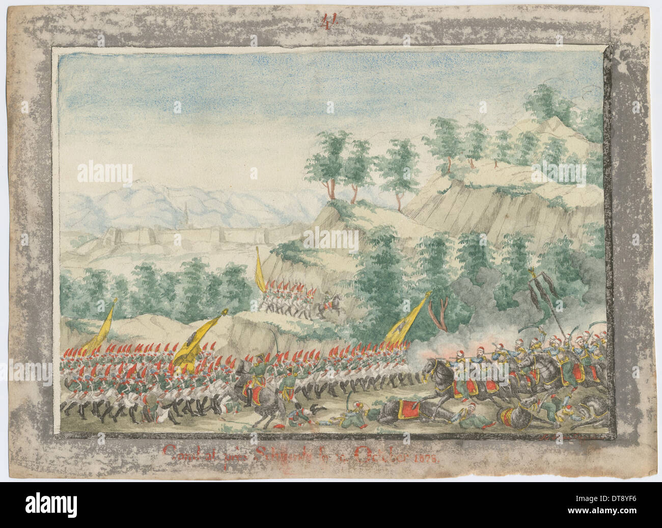 Die Belagerung von Shumen Festung im Jahr 1828, 1829. Künstler: anonym Stockfoto