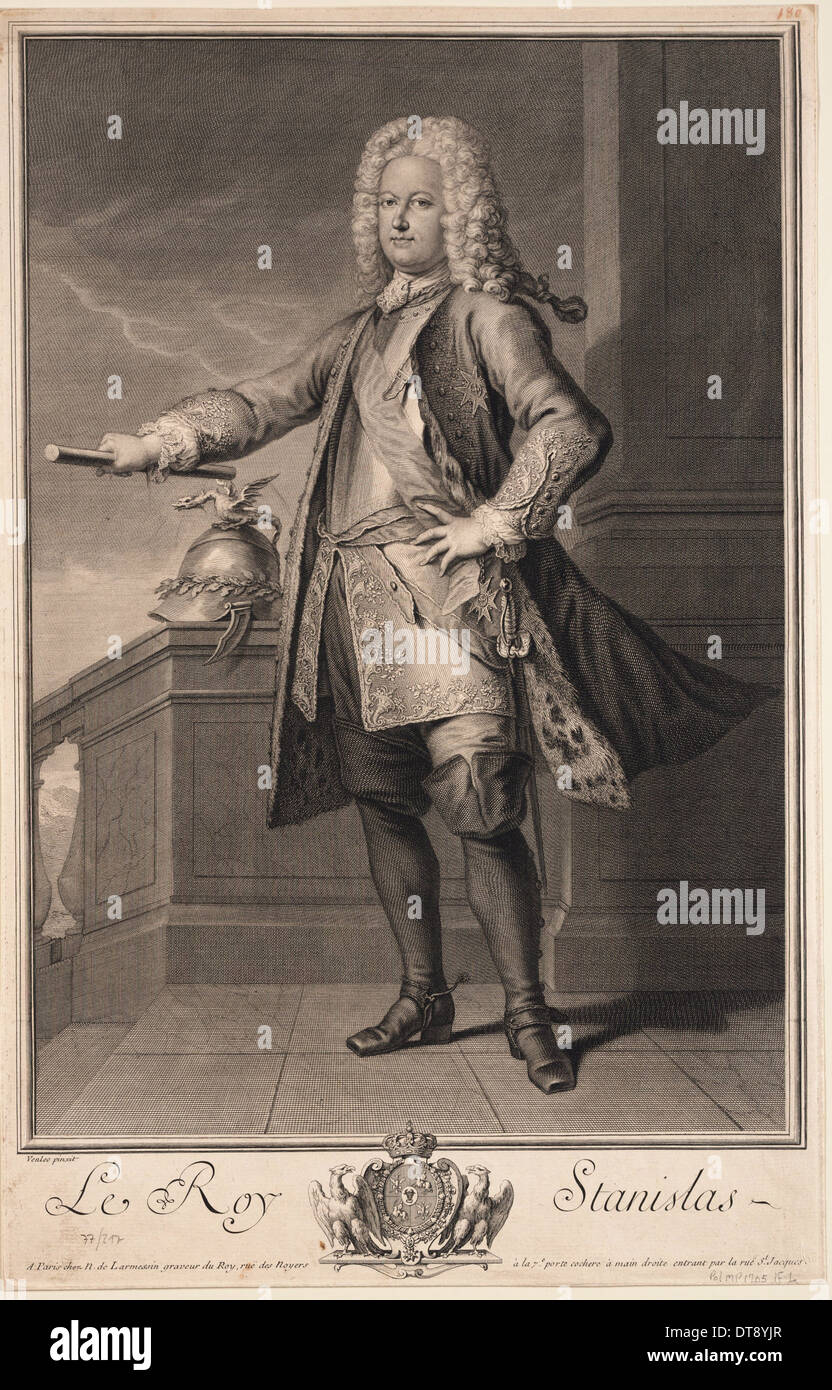 Stanislaw ich Leszczynski (1677-1766), König von Polen, 1705. Künstler: Van Loo, Jean Baptiste (1684-1745) Stockfoto