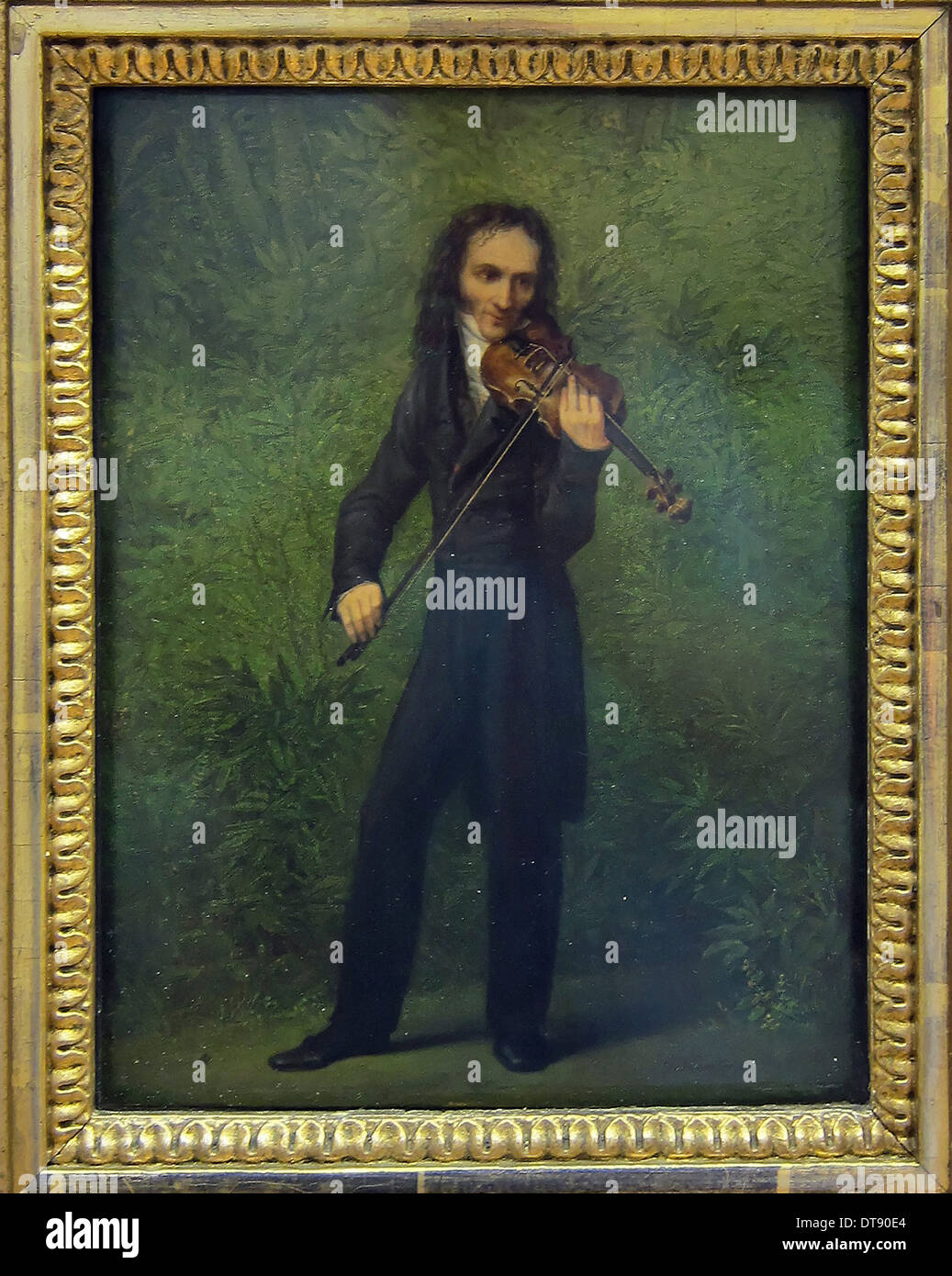 Porträt von Niccolò Paganini (1782-1840), 1830-1831. Künstler: Kersting, Georg Friedrich (1785-1847) Stockfoto