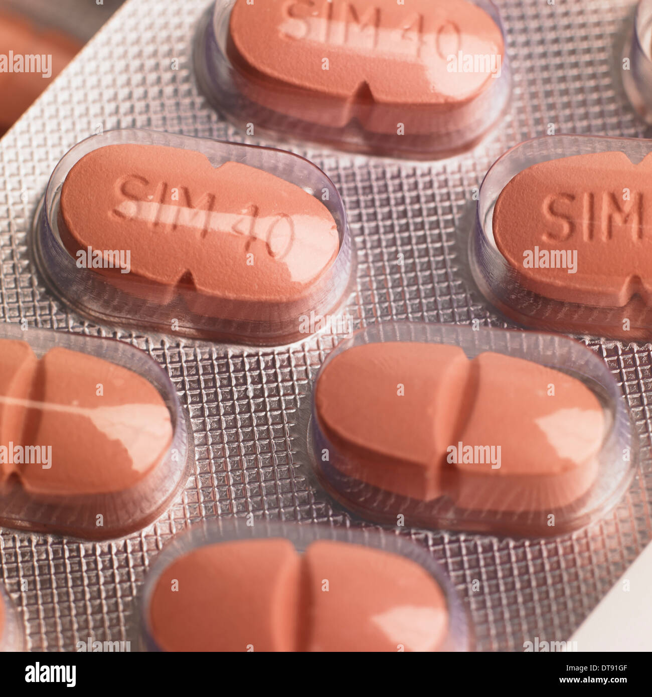 Statine, Cholesterin Tabletten Stockfotografie - Alamy