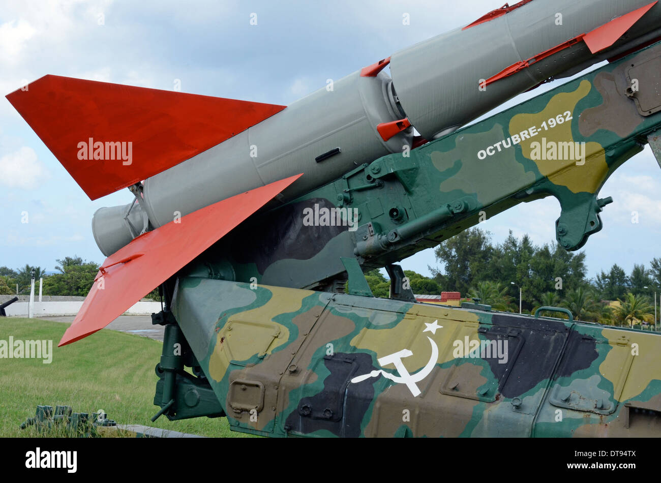 Raketen aus dem Jahr 1962, kubanische Militär-Museum, Havanna Stockfoto