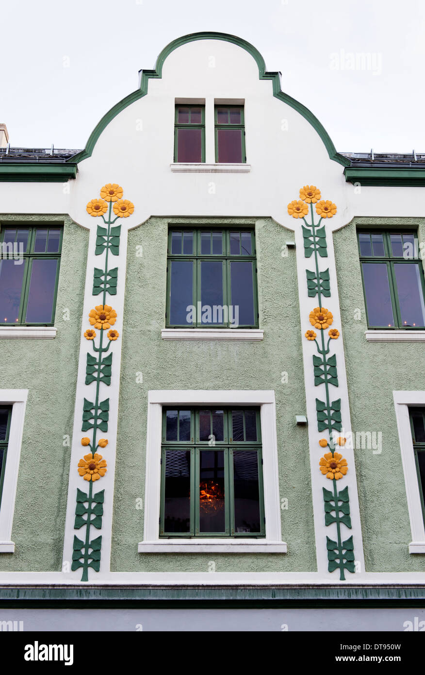 Ålesund, Norwegen, eine Stadt berühmten Jugendstil-Architektur Stockfoto