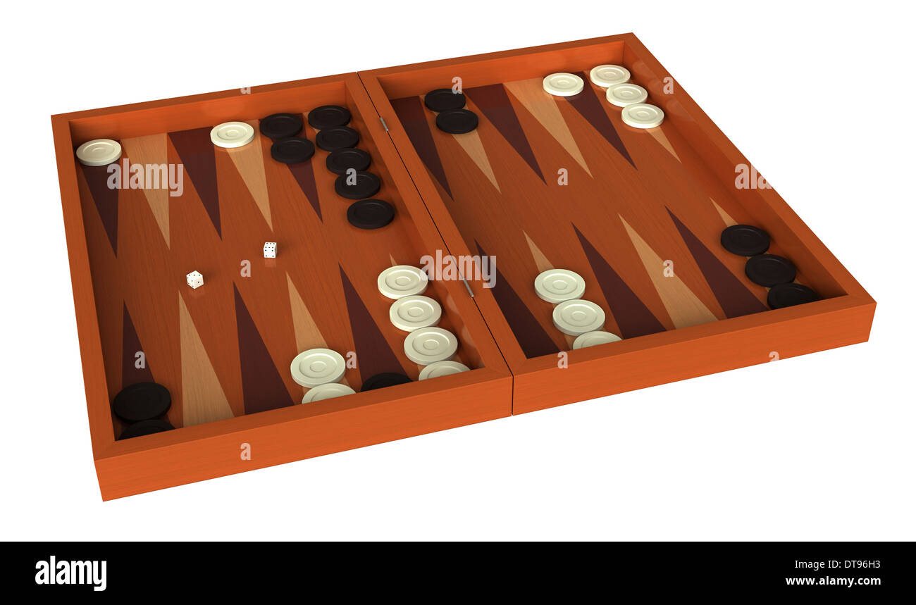 Backgammon Stockfoto