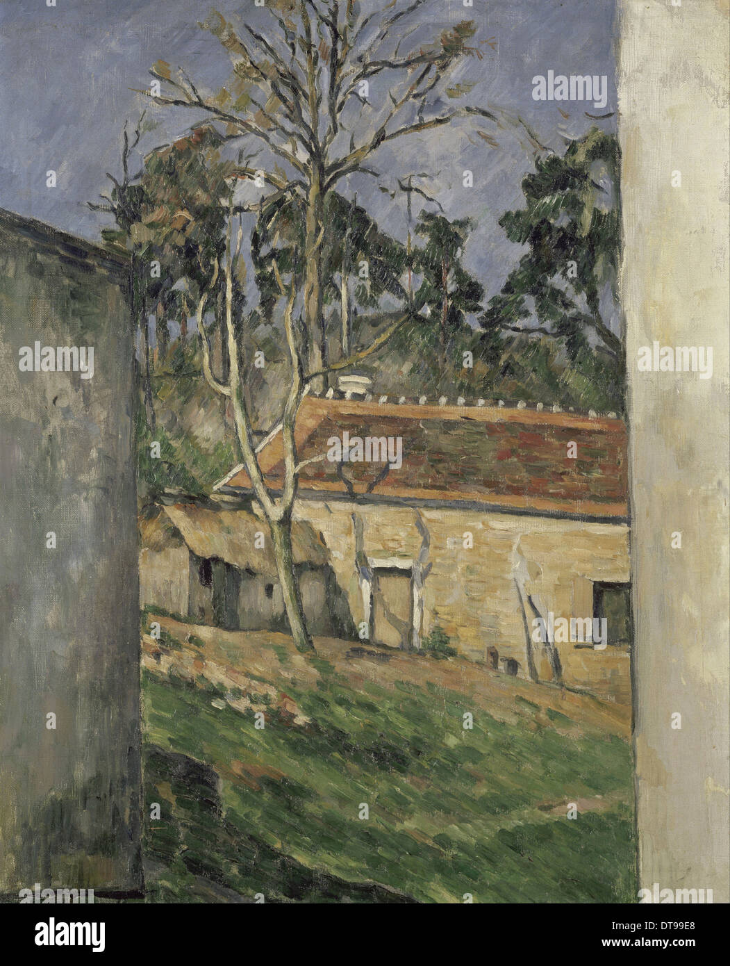 Hof, 1879. Künstler: Cézanne, Paul (1839-1906) Stockfoto