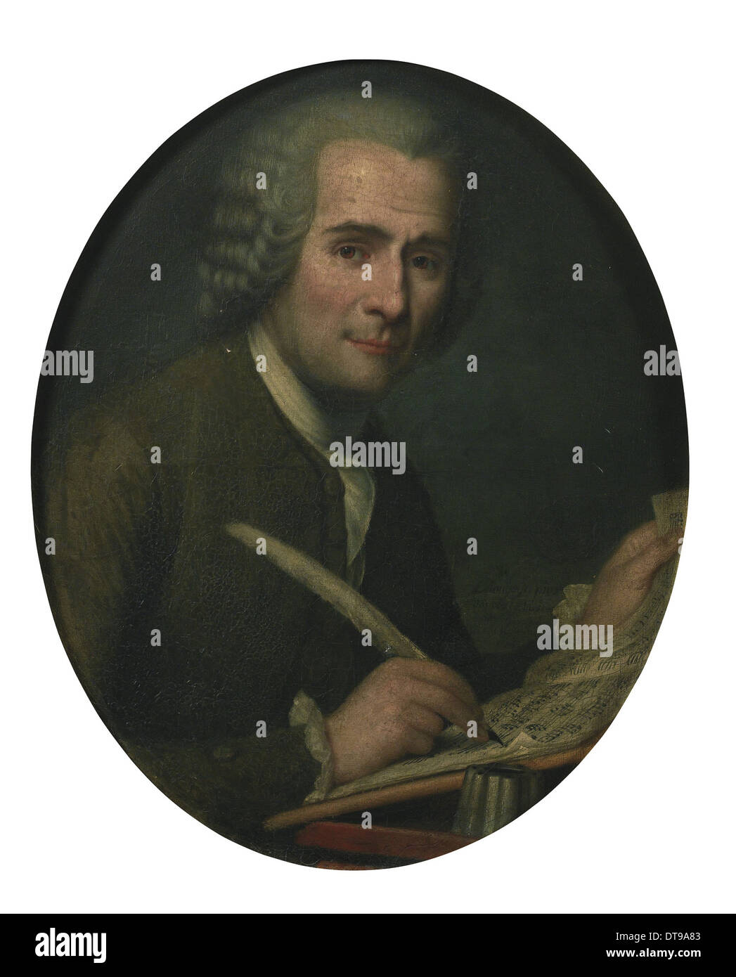 JeanJacques Rousseau (17121778) ein Notenblatt zu schreiben. Künstler