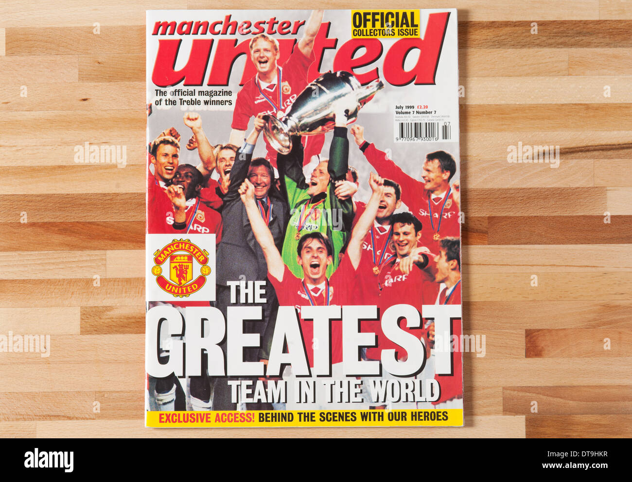 Manchester United Magazin. Die Höhen 1999. Stockfoto