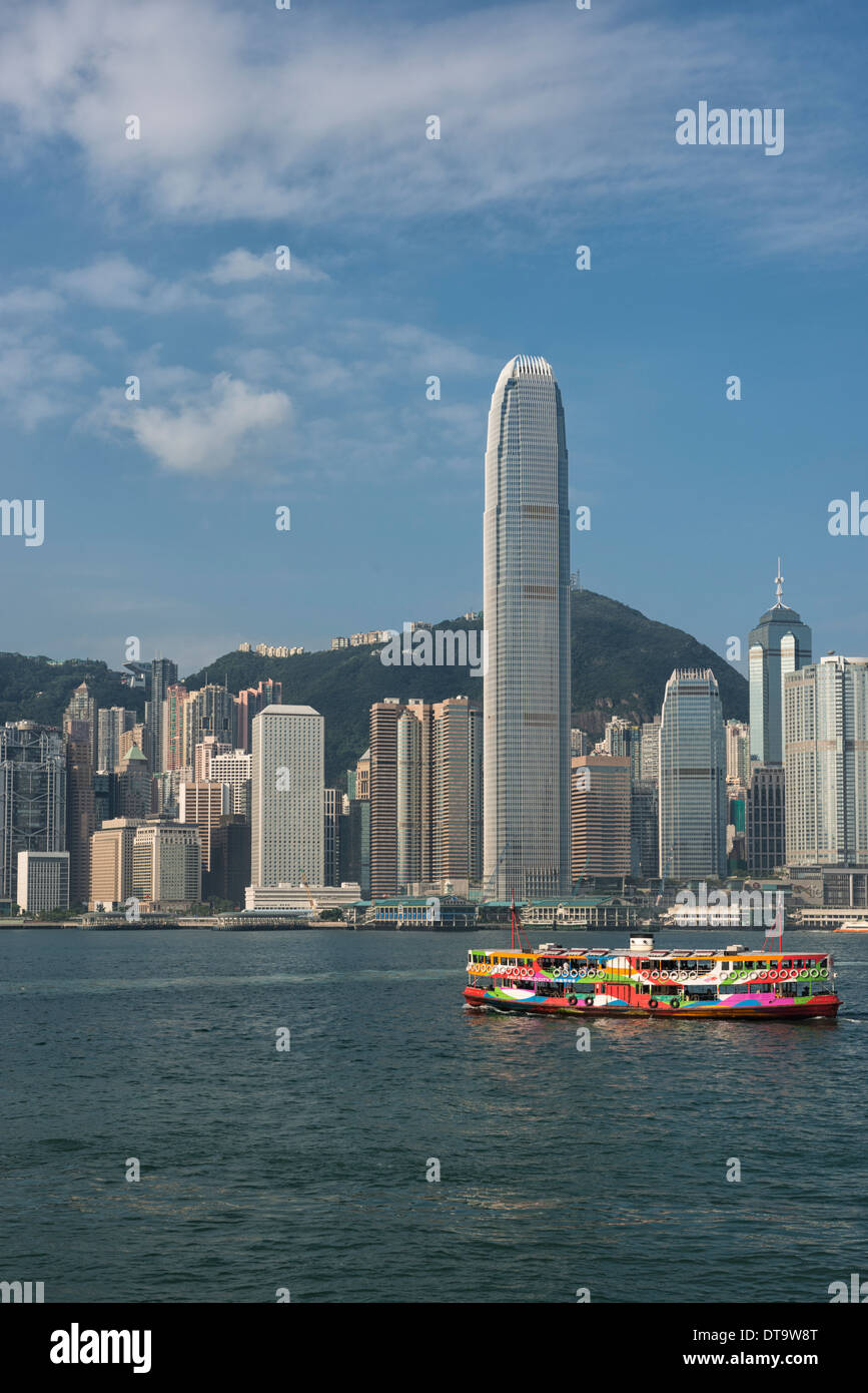 Star Ferry und Hong Kong Harbour Hongkong China Stockfoto