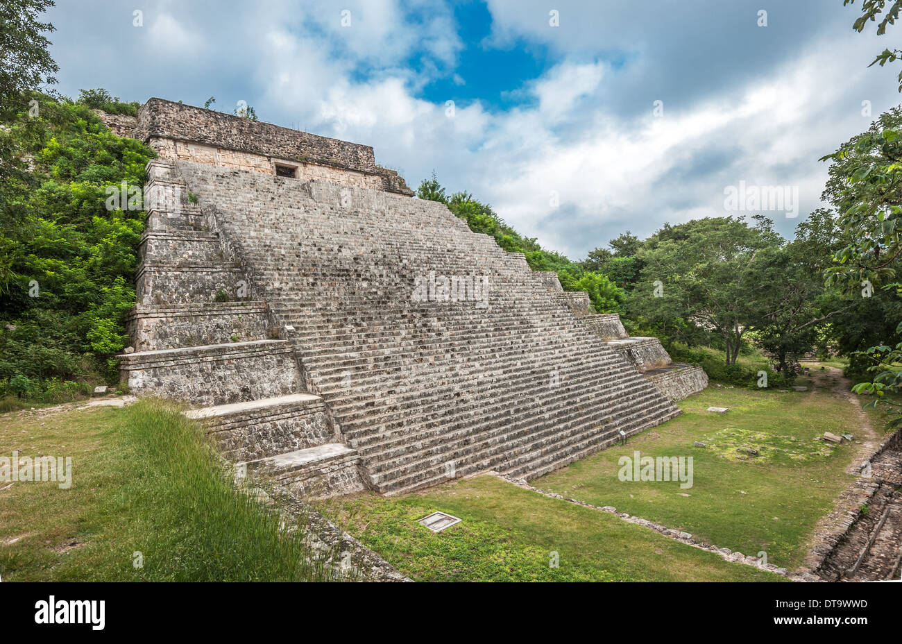 Die große Pyramide in Uxmal, Yucatan, Mexiko Stockfoto