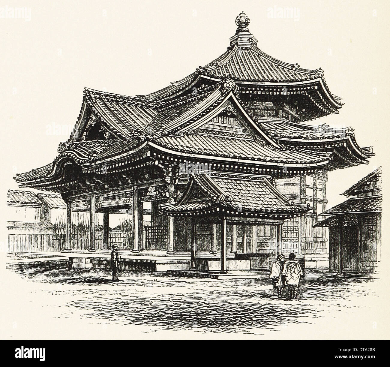 Japan: Die Rokkukado - British Gravur XIX Jahrhundert Stockfoto