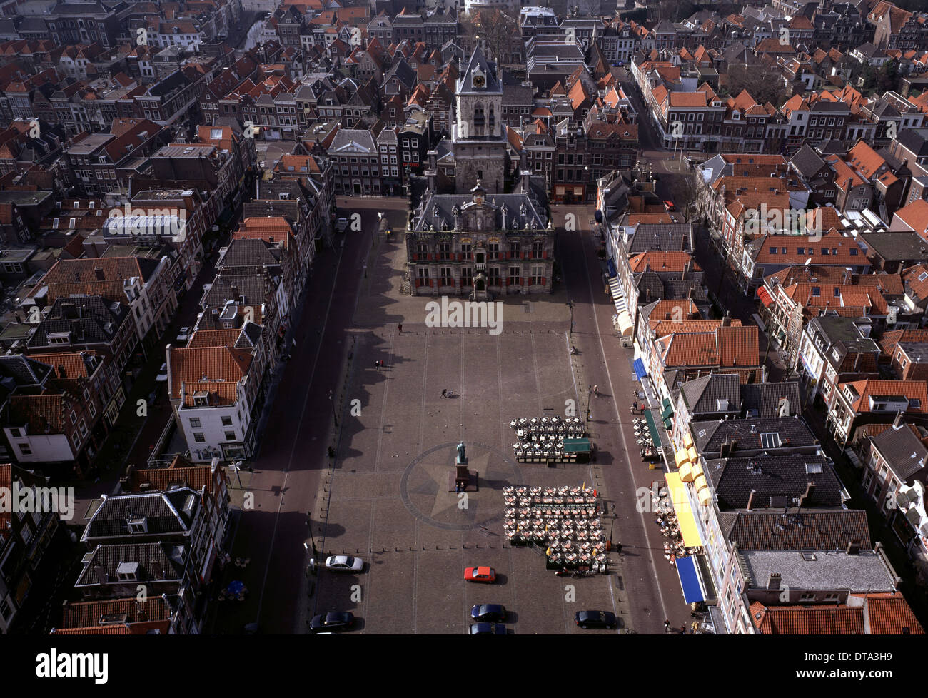 Delft, Marktplatz Stockfoto