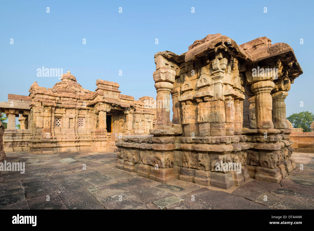 Virupaksha-Tempel, UNESCO-Weltkulturerbe, Hampi, Karnataka, Indien Stockfoto
