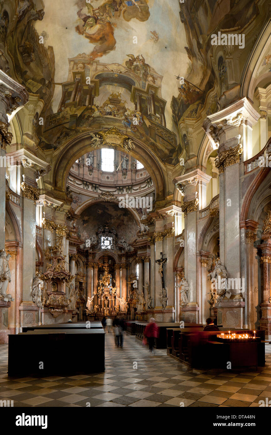 Prag, St. Nikolaus Auf der Kleinseite 1703-1711 Stockfoto