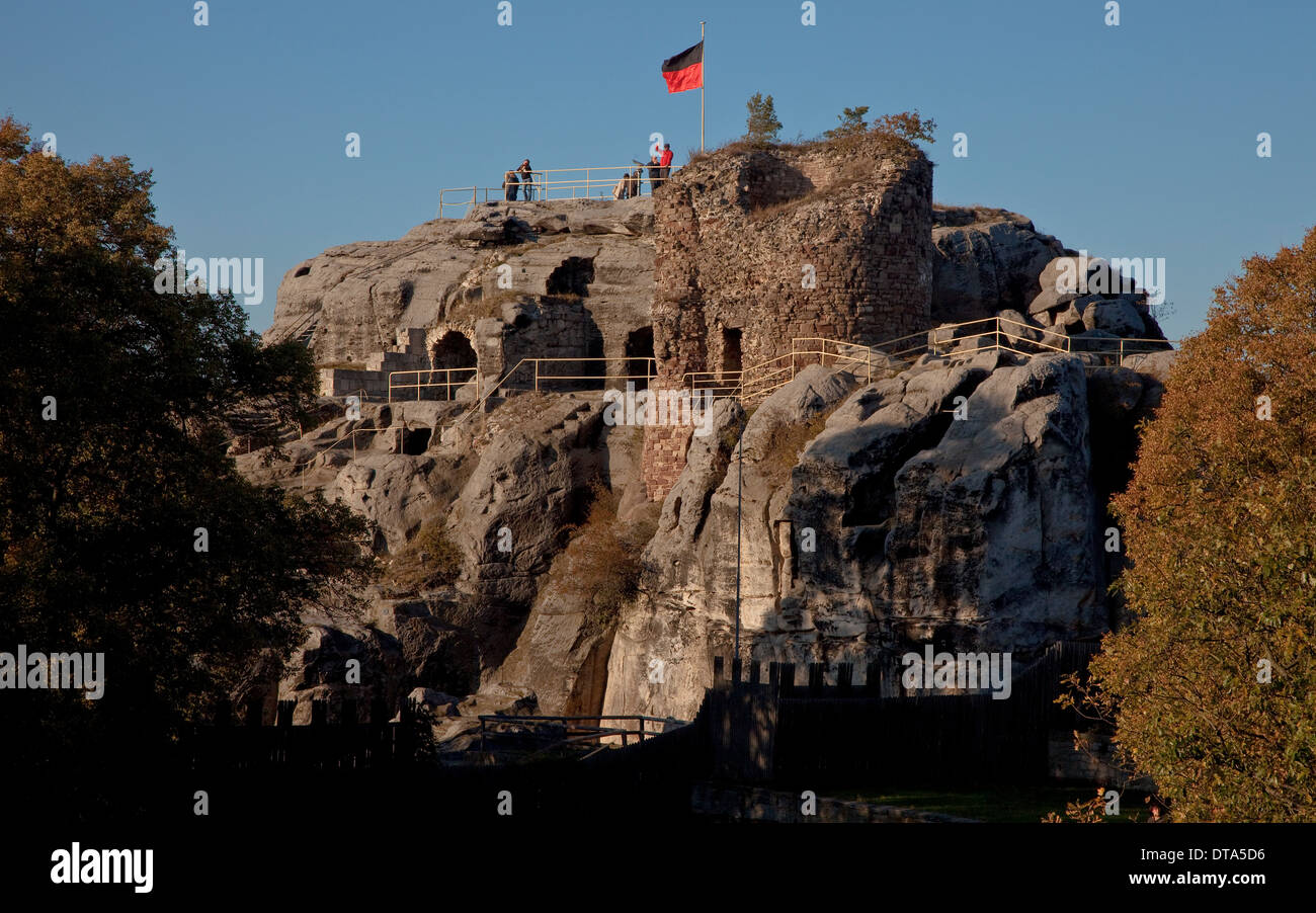 Regenstein, Burgruine Bei Blankenburg Im Harz Stockfoto