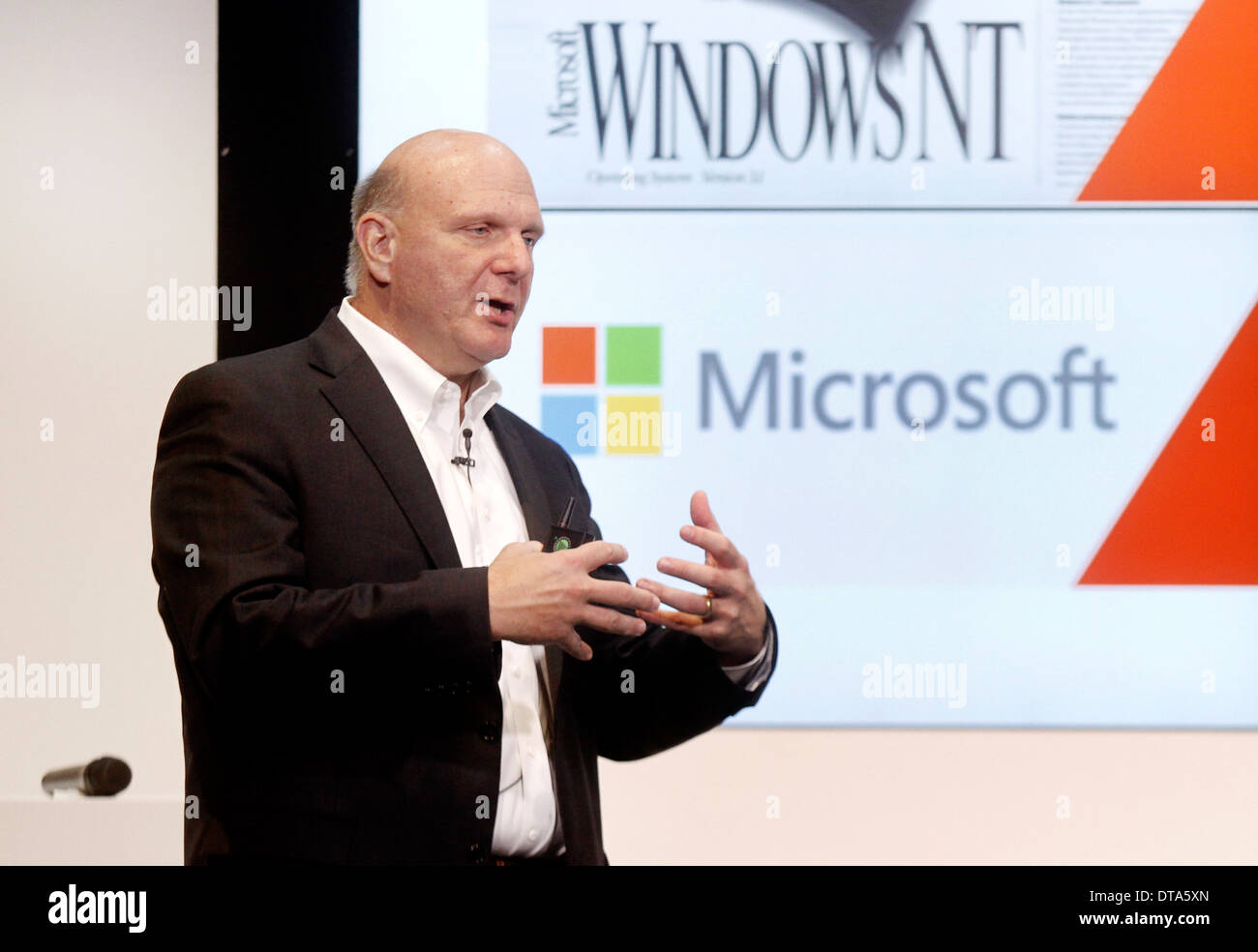 Berlin, Deutschland, den scheidenden Microsoft CEO Steve Ballmer Stockfoto