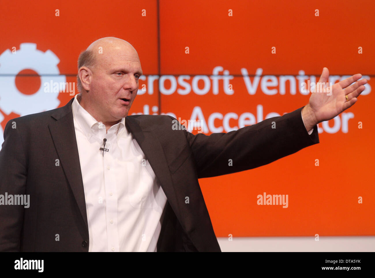 Berlin, Deutschland, den scheidenden Microsoft CEO Steve Ballmer Stockfoto