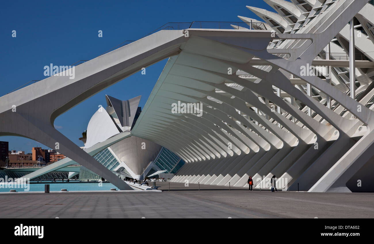 Valencia, Ciudad de Las Artes y de Las Ciencias Stockfoto