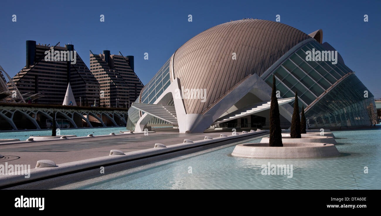Valencia, Ciudad de Las Artes y de Las Ciencias Stockfoto