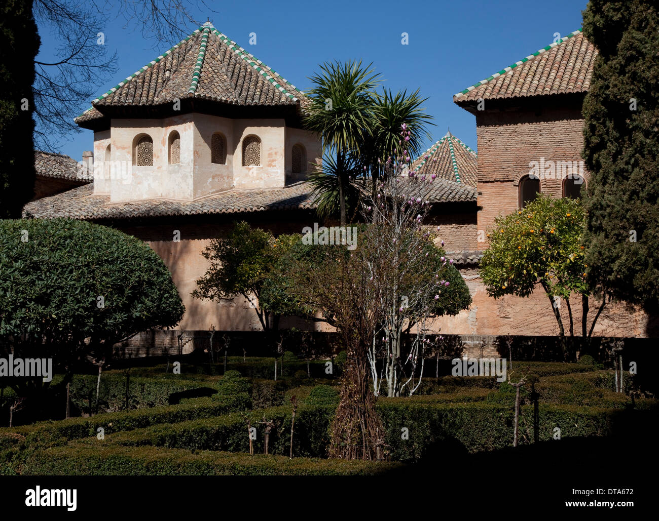 Granada, Alhambra Nasridenpalast Nasridenpaläste (Palacios Nazaries) Stockfoto