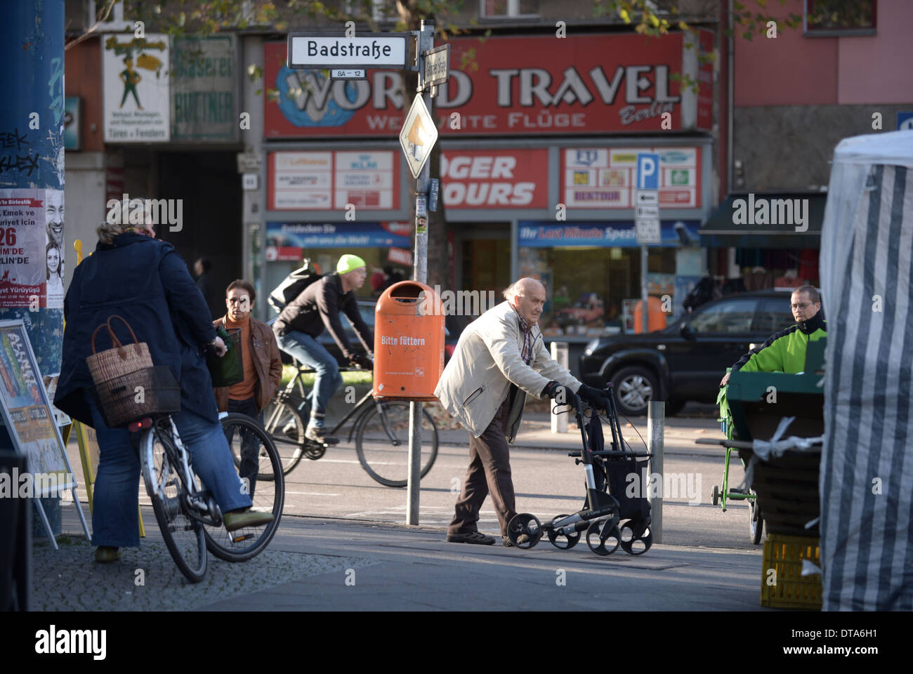 Berlin, Deutschland, Alltag in der Badstrasse in Hochzeit Stockfoto