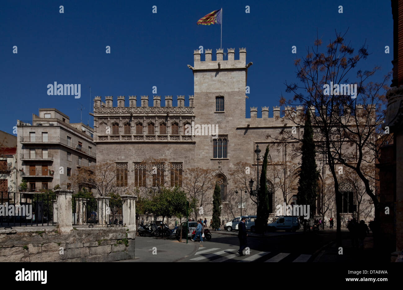 Valencia, Seidenbörse LONJA DE LA SEDA Stockfoto