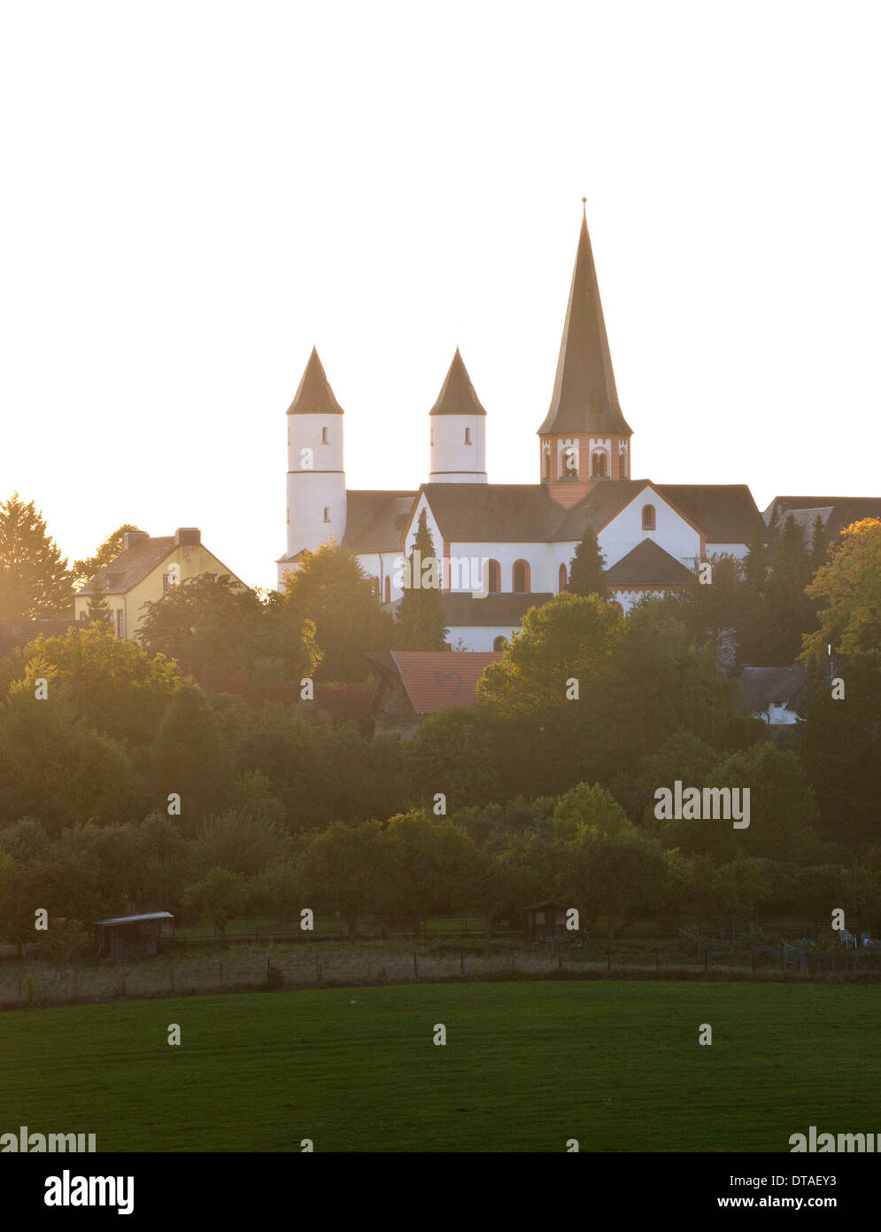 Steinfeld, Kloster in der Landschaft Stockfoto